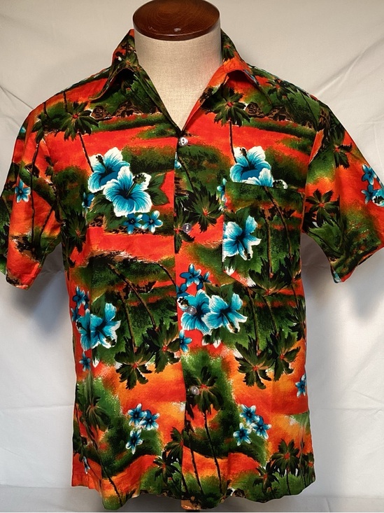 Hukilau Fashions Other - Vintage Hukilau Fashions Honolulu Men's Tropical Floral Hawaiian Camp Shirt